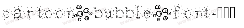 cartoon bubble font字体转换
